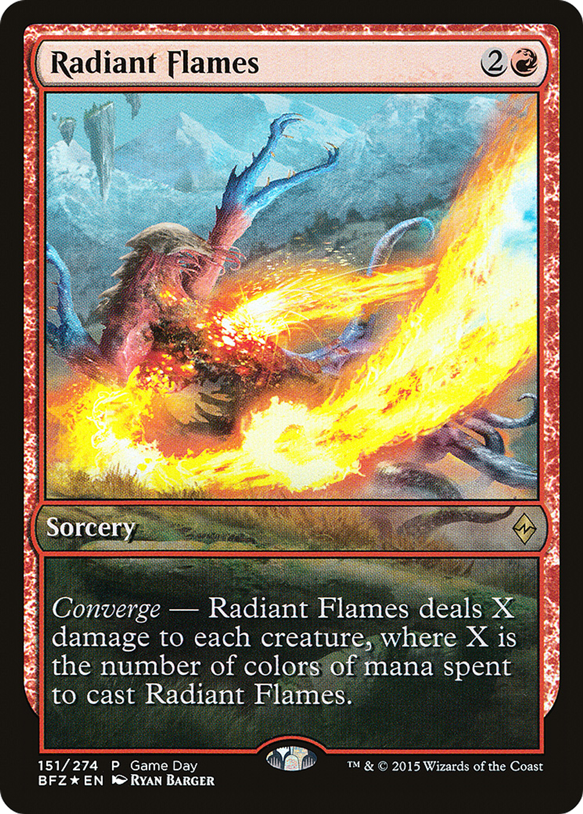 Radiant Flames — Battle for Zendikar Promos — Magic: The Gathering