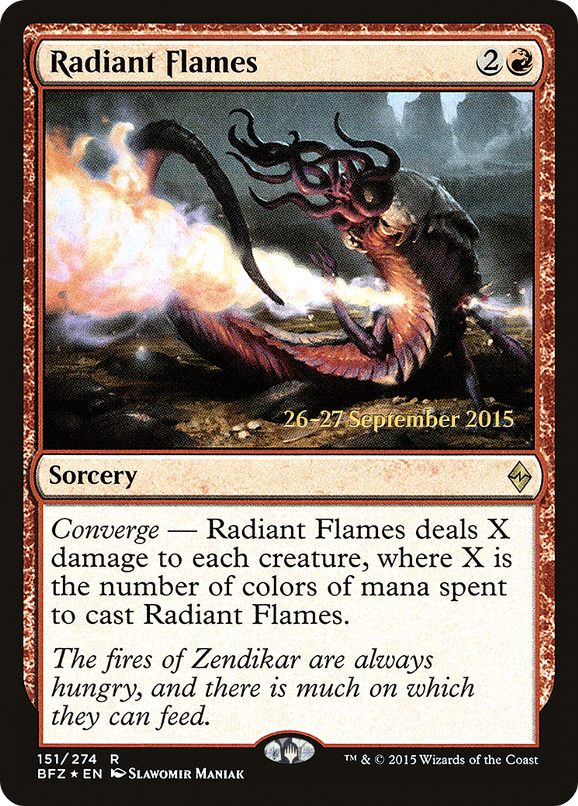 Radiant Flames — Battle for Zendikar Promos — Magic: The Gathering