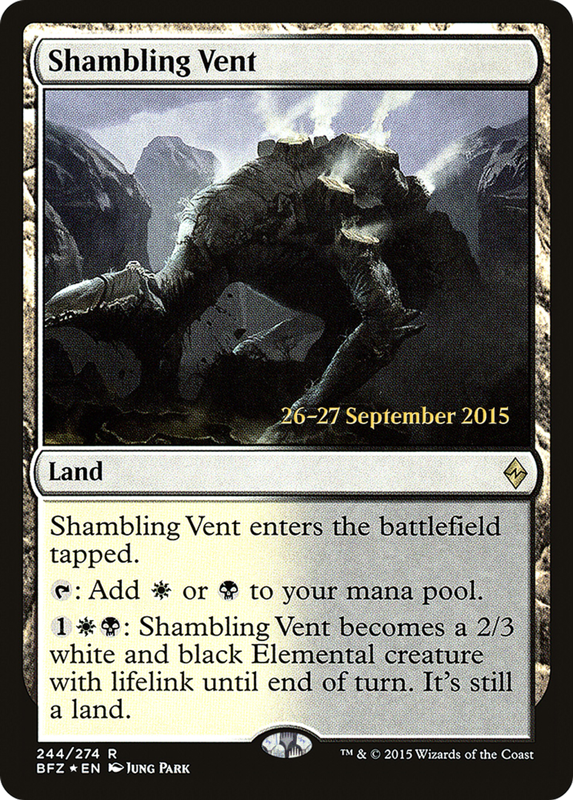 Shambling Vent — Battle for Zendikar Promos — Magic: The Gathering