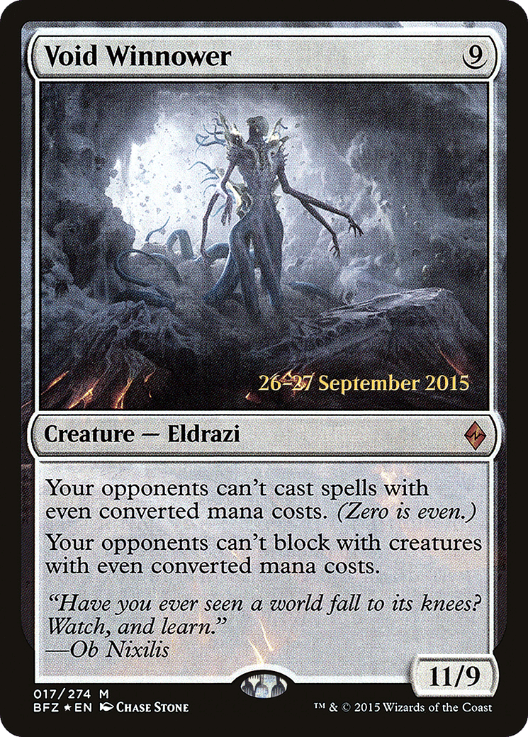 Void Winnower — Battle for Zendikar Promos — Magic: The Gathering