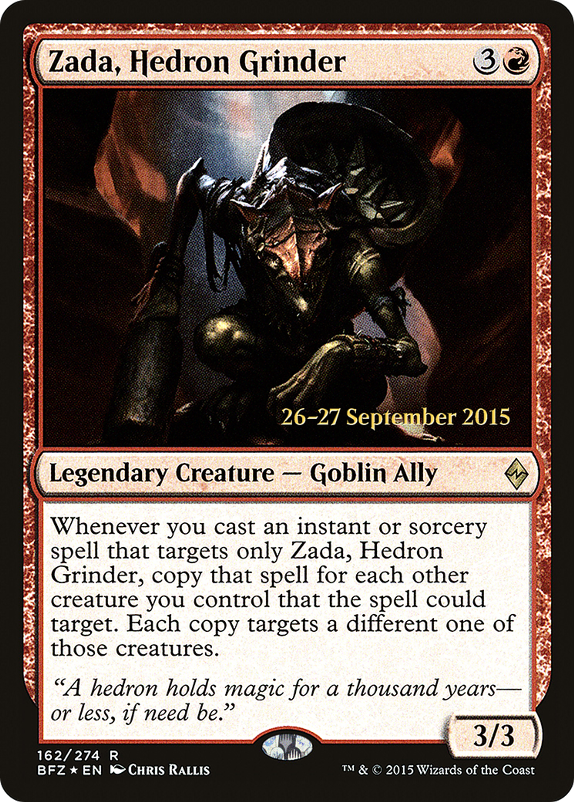 Zada, Hedron Grinder — Battle for Zendikar Promos — Magic: The Gathering