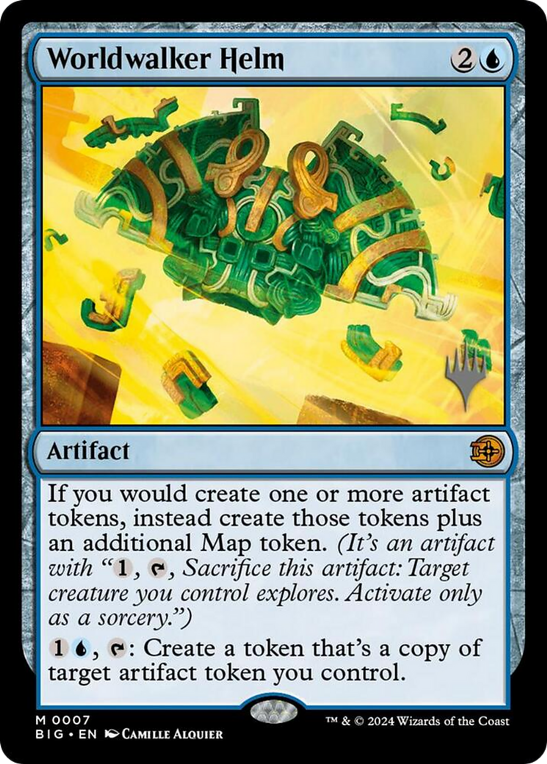 Heaume du marche-monde — The Big Score Promos — Magic: The Gathering
