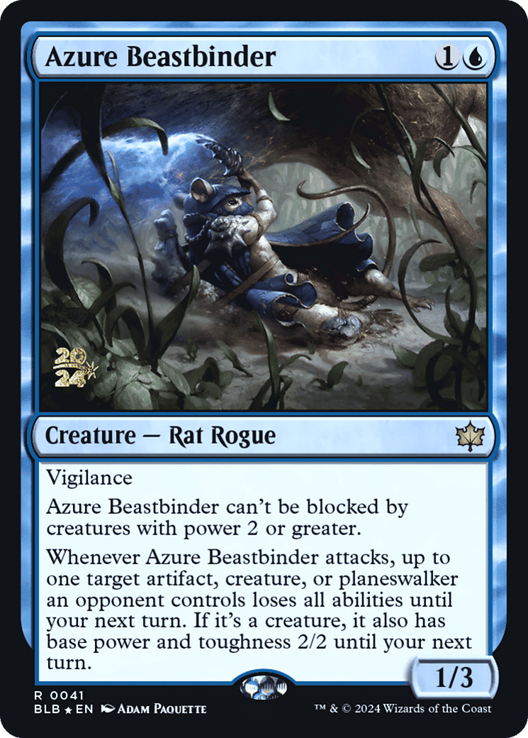Azure Beastbinder — Bloomburrow Promos — Magic: The Gathering