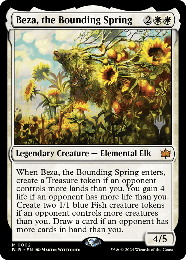 Beza, the Bounding Spring — Bloomburrow Promos — Magic: The Gathering