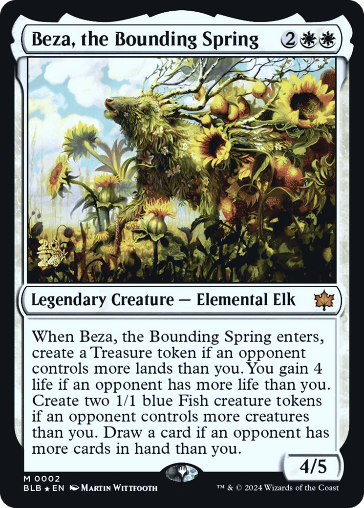 Beza, the Bounding Spring — Bloomburrow Promos — Magic: The Gathering