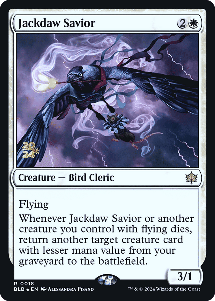 Jackdaw Savior — Bloomburrow Promos — Magic: The Gathering
