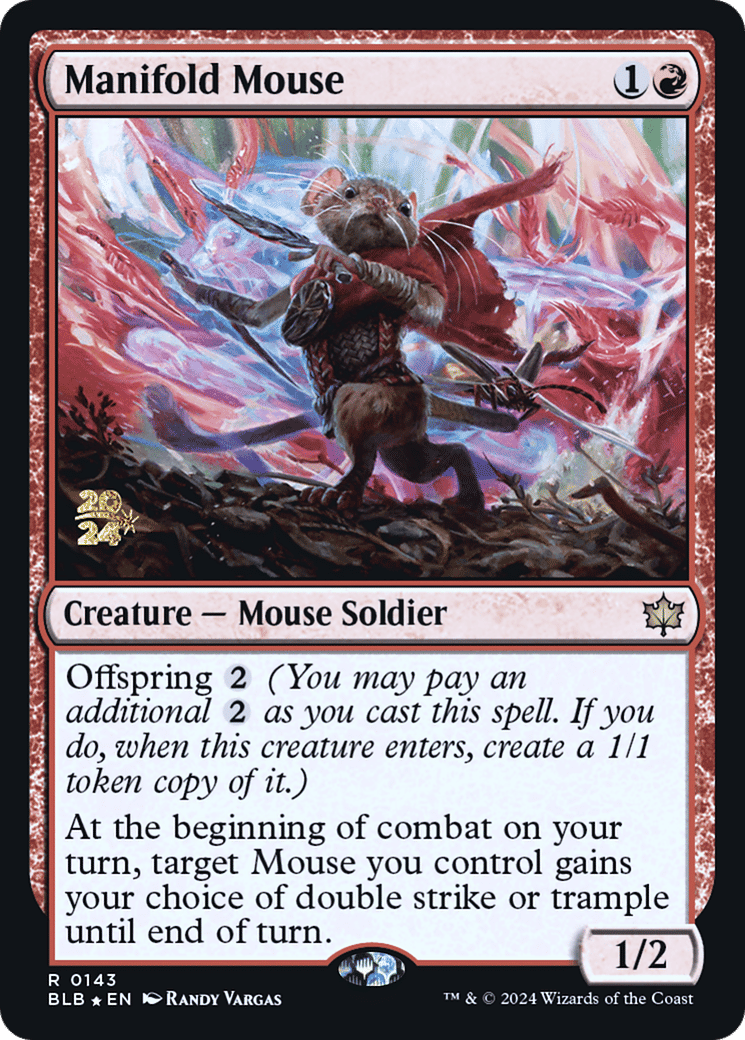 Manifold Mouse — Bloomburrow Promos — Magic: The Gathering