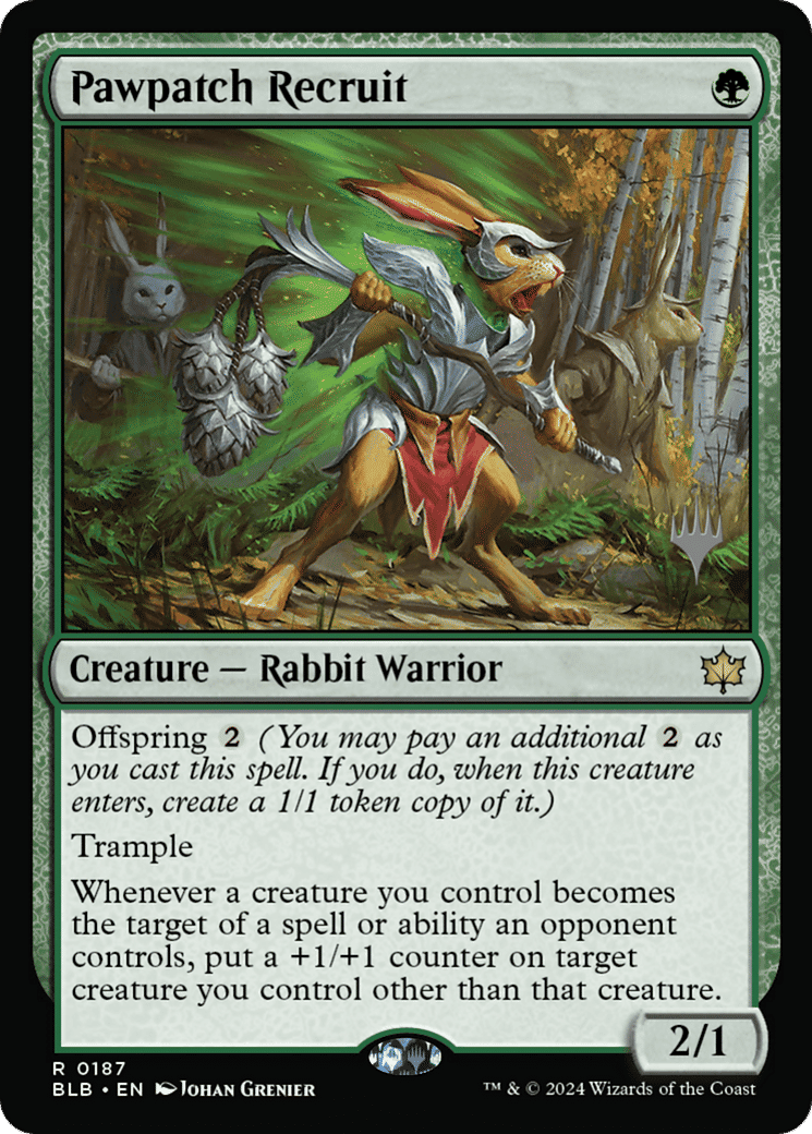 Recrue Pattelopin — Bloomburrow Promos — Magic: The Gathering