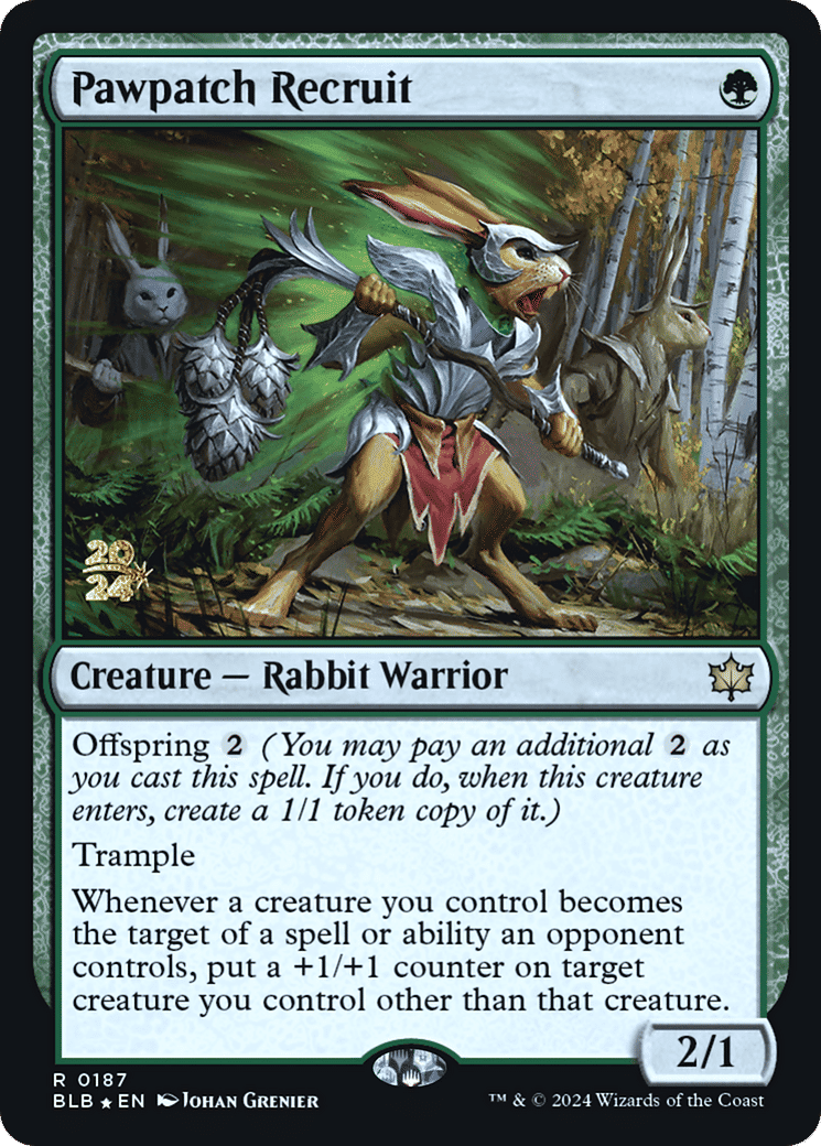Recrue Pattelopin — Bloomburrow Promos — Magic: The Gathering