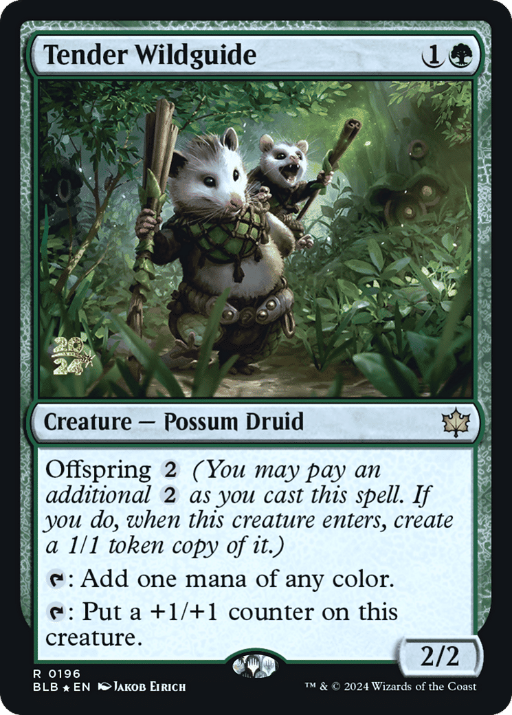 Tender Wildguide — Bloomburrow Promos — Magic: The Gathering