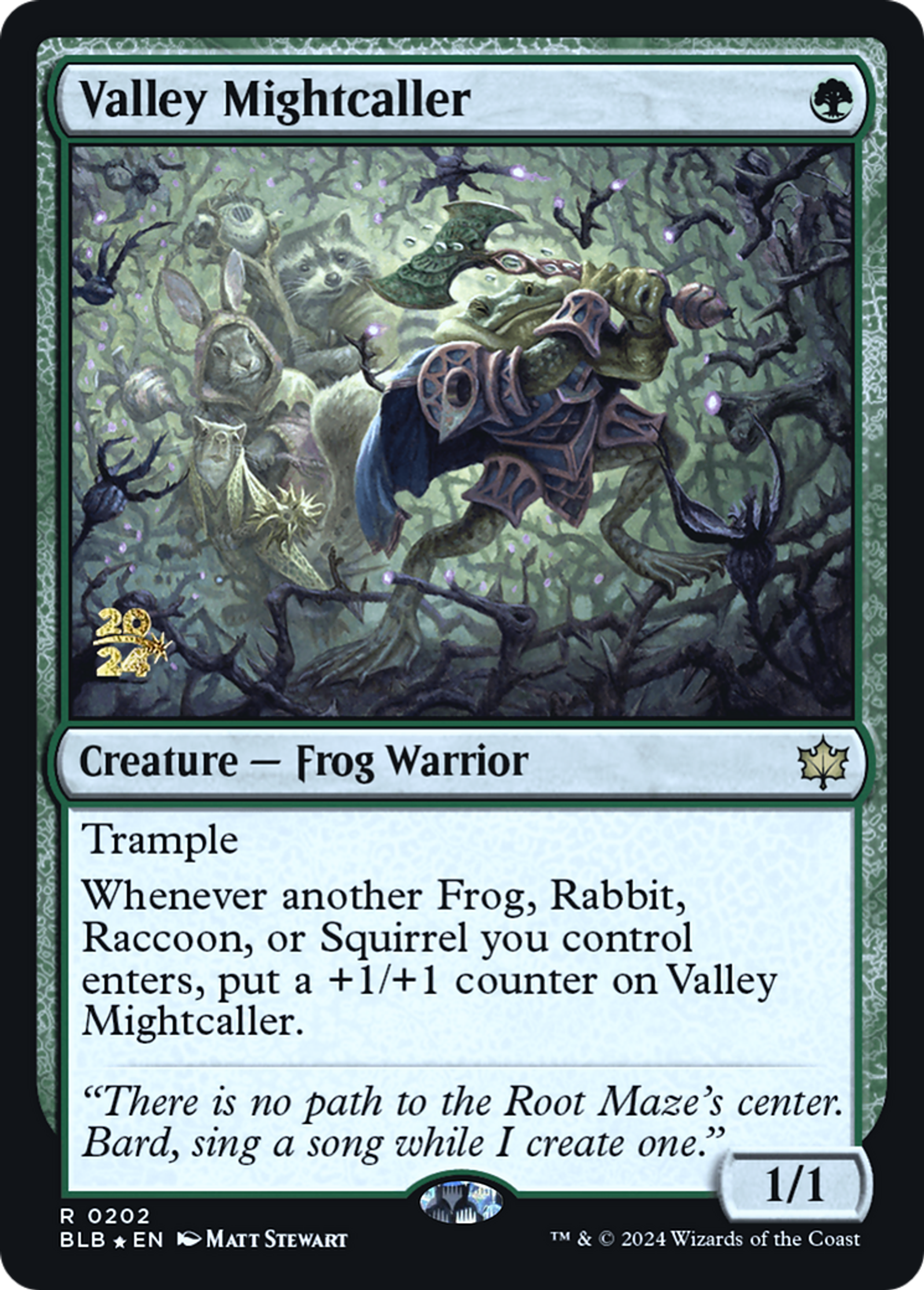 Valley Mightcaller — Bloomburrow Promos — Magic: The Gathering