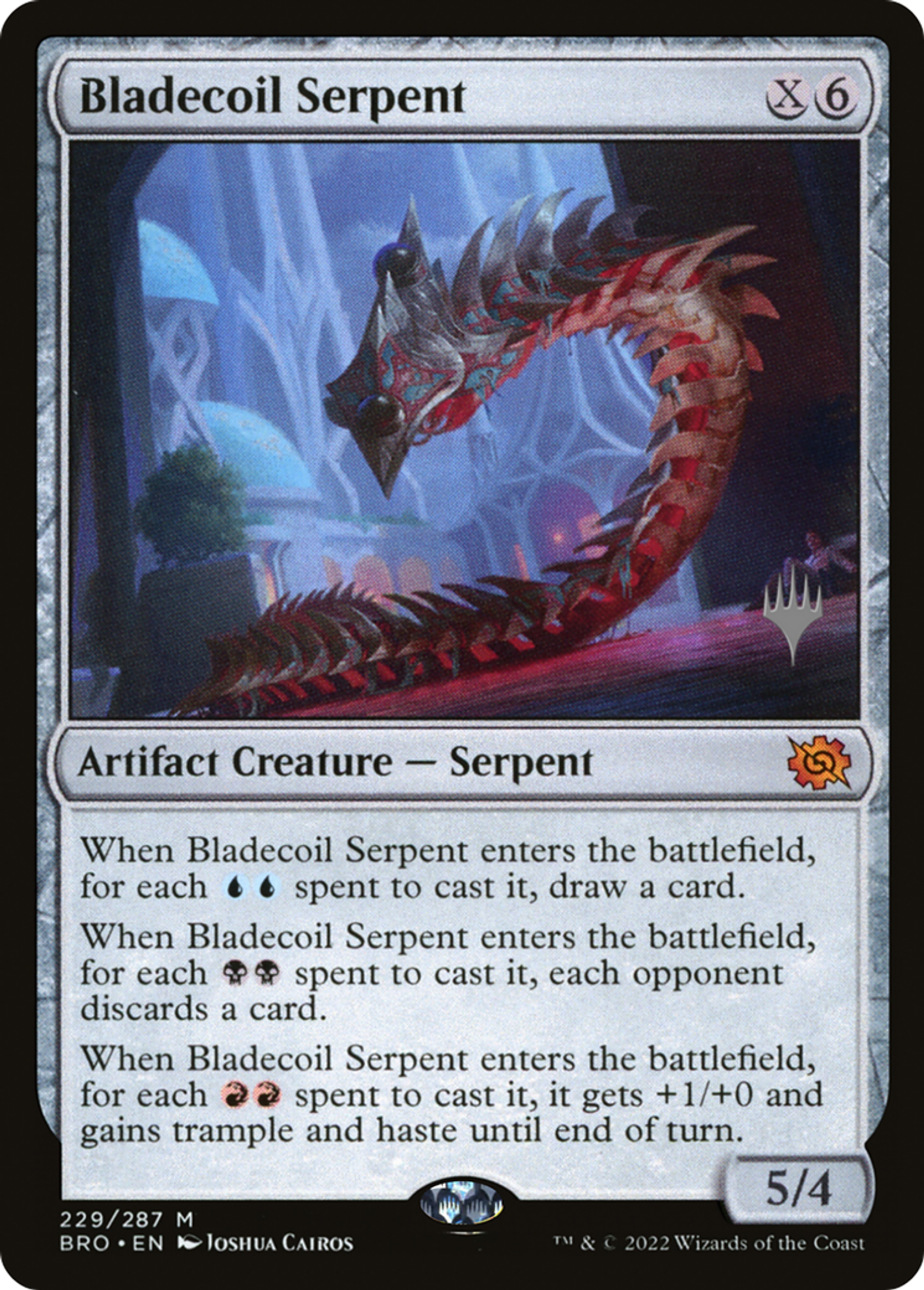 Bladecoil Serpent — The Brothers' War Promos — Magic: The Gathering