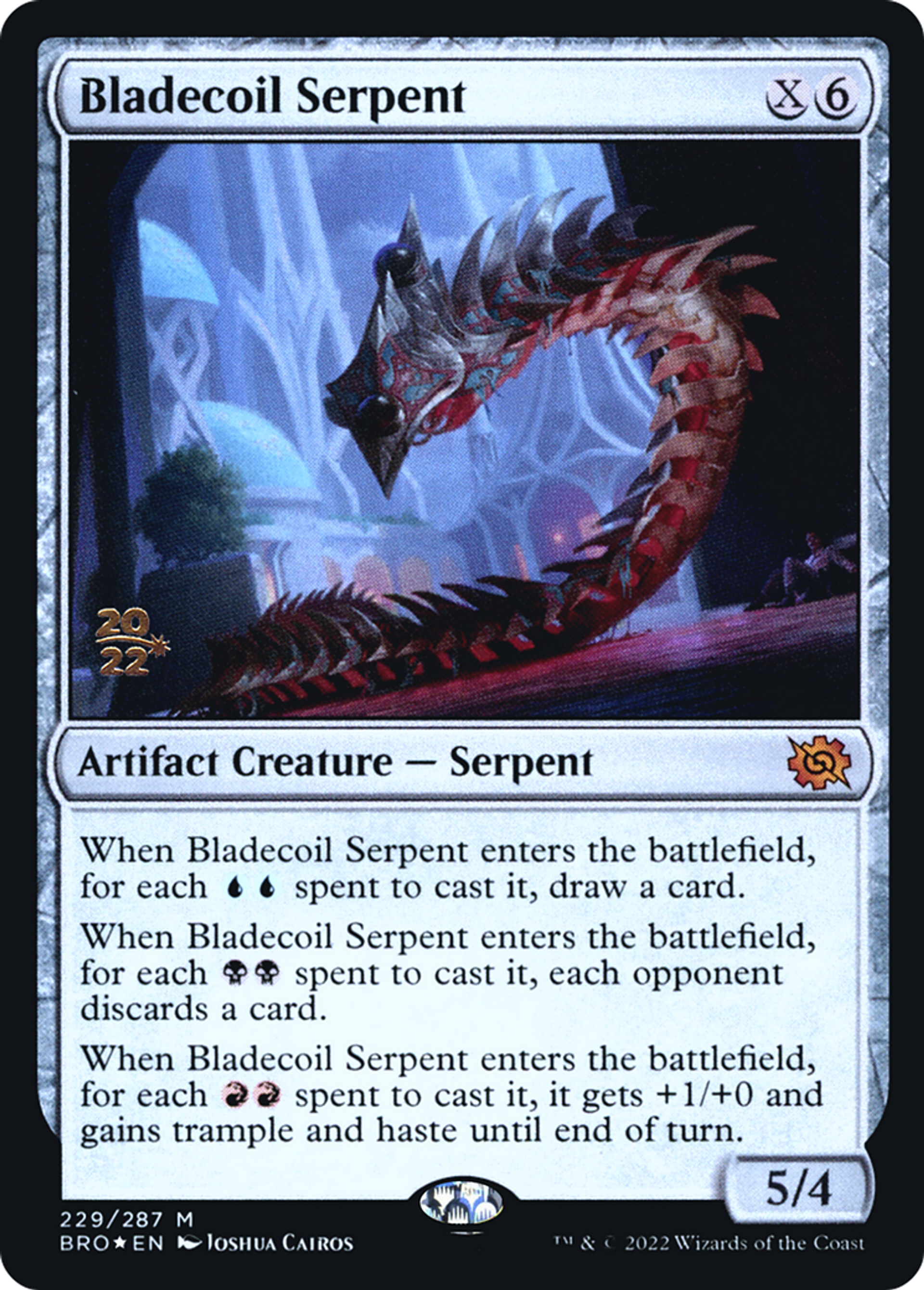 Bladecoil Serpent — The Brothers' War Promos — Magic: The Gathering
