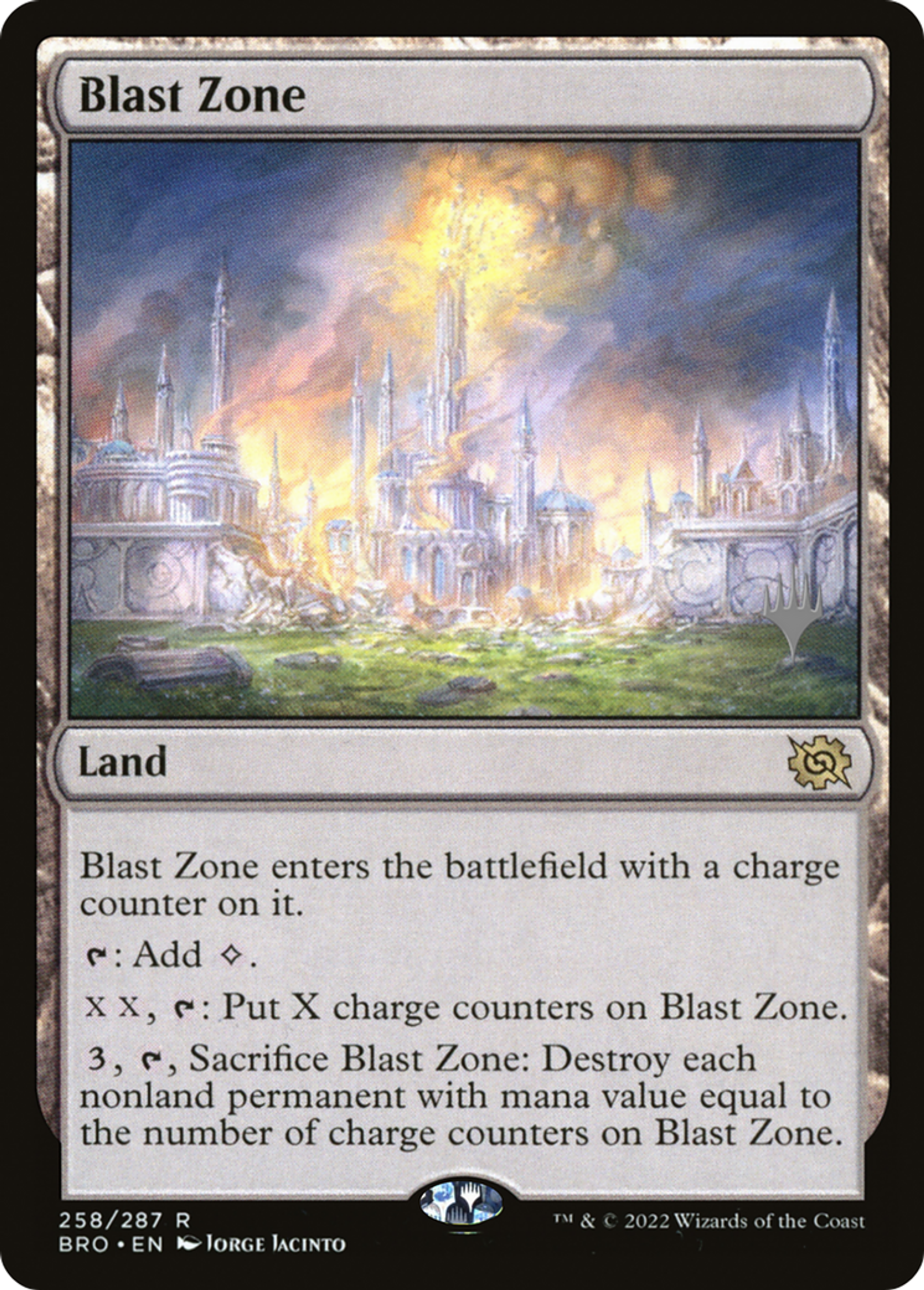 Blast Zone — The Brothers' War Promos — Magic: The Gathering