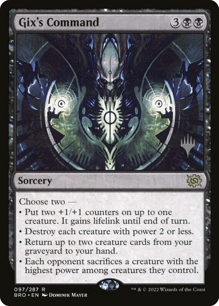 Gix's Command — The Brothers' War Promos — Magic: The Gathering