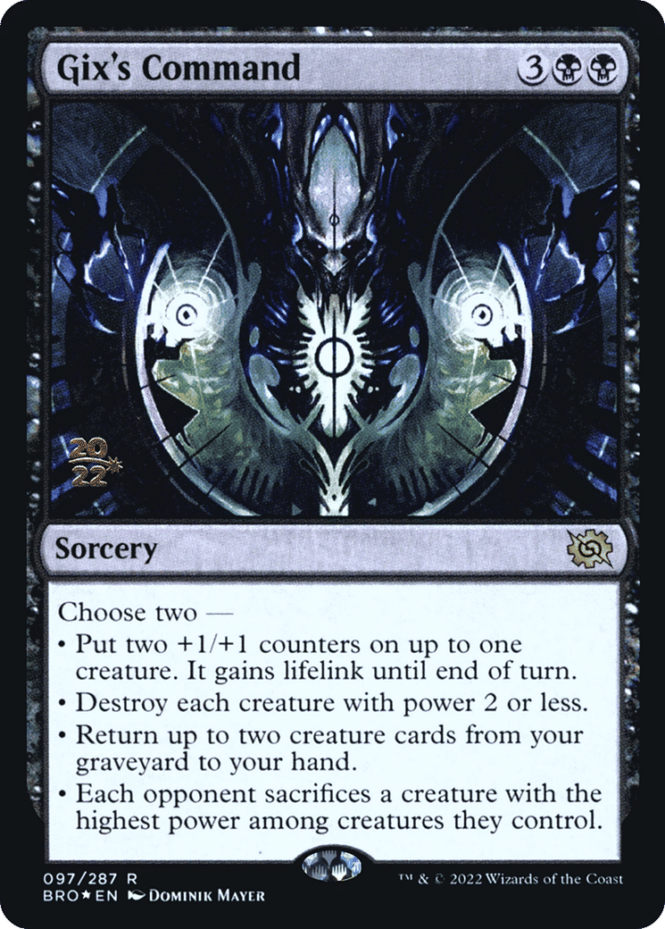 Gix's Command — The Brothers' War Promos — Magic: The Gathering