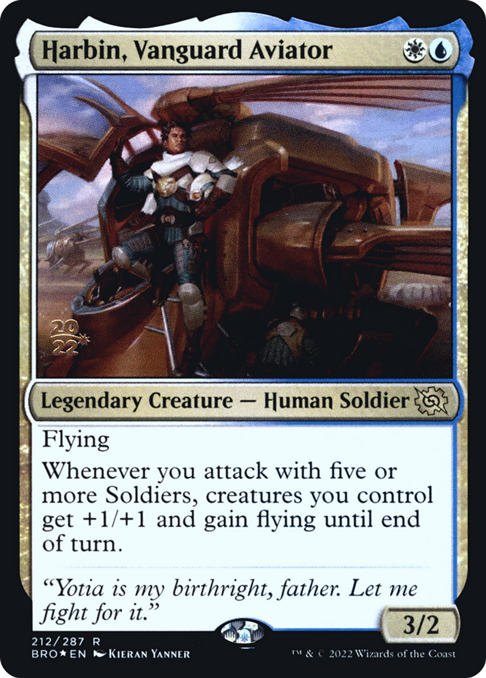 Harbin, Vanguard Aviator — The Brothers' War Promos — Magic: The Gathering