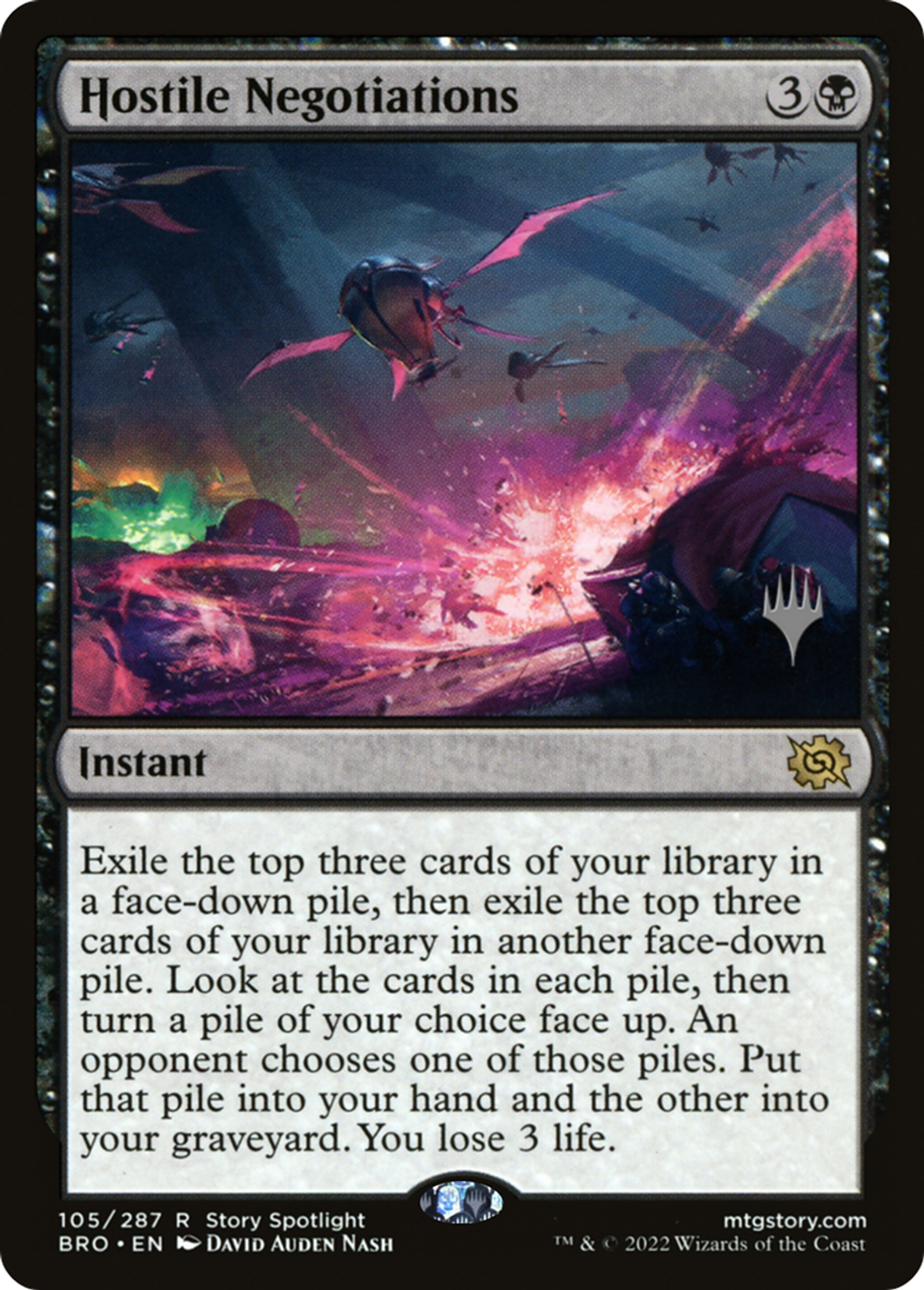 Hostile Negotiations — The Brothers' War Promos — Magic: The Gathering