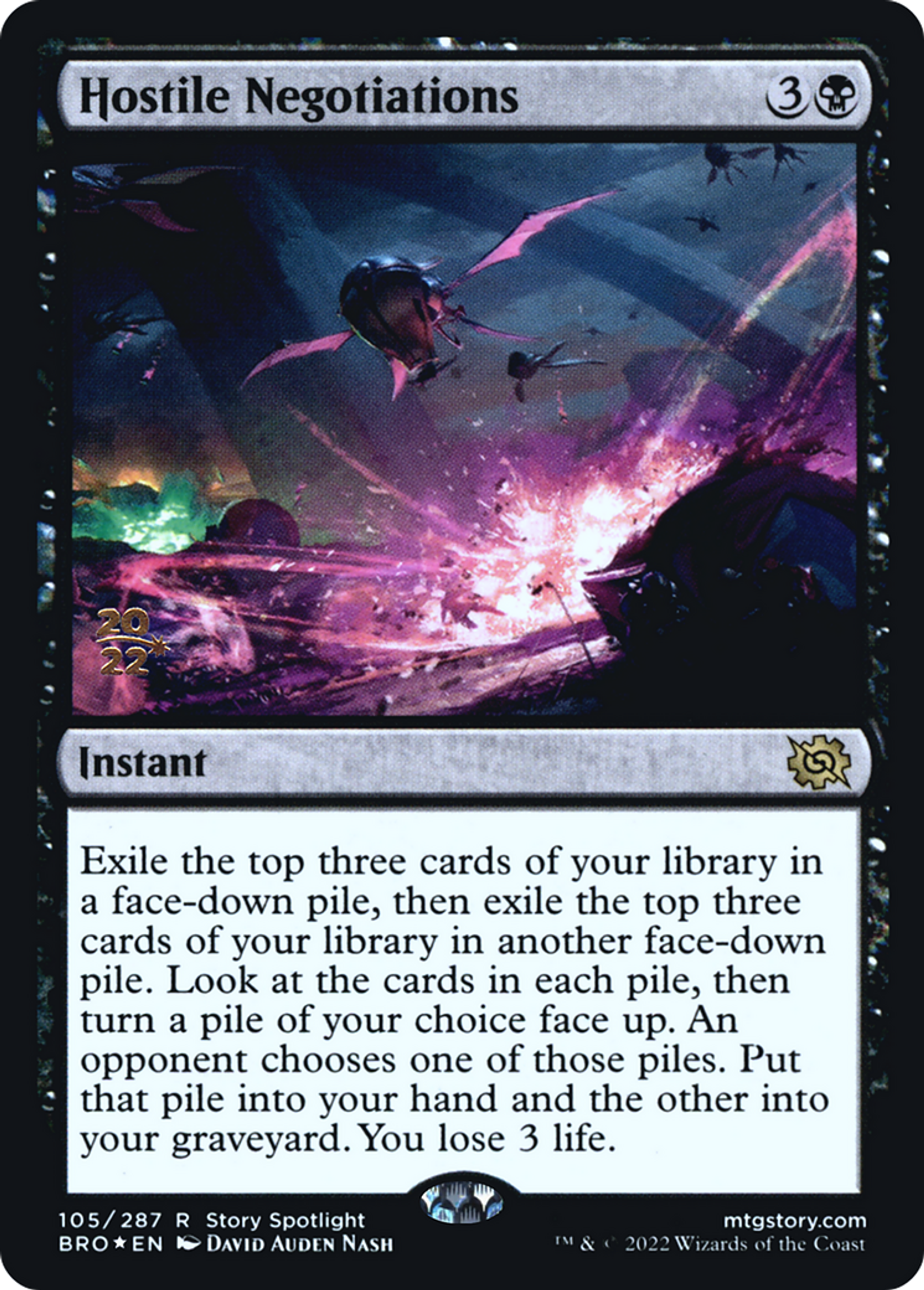 Hostile Negotiations — The Brothers' War Promos — Magic: The Gathering