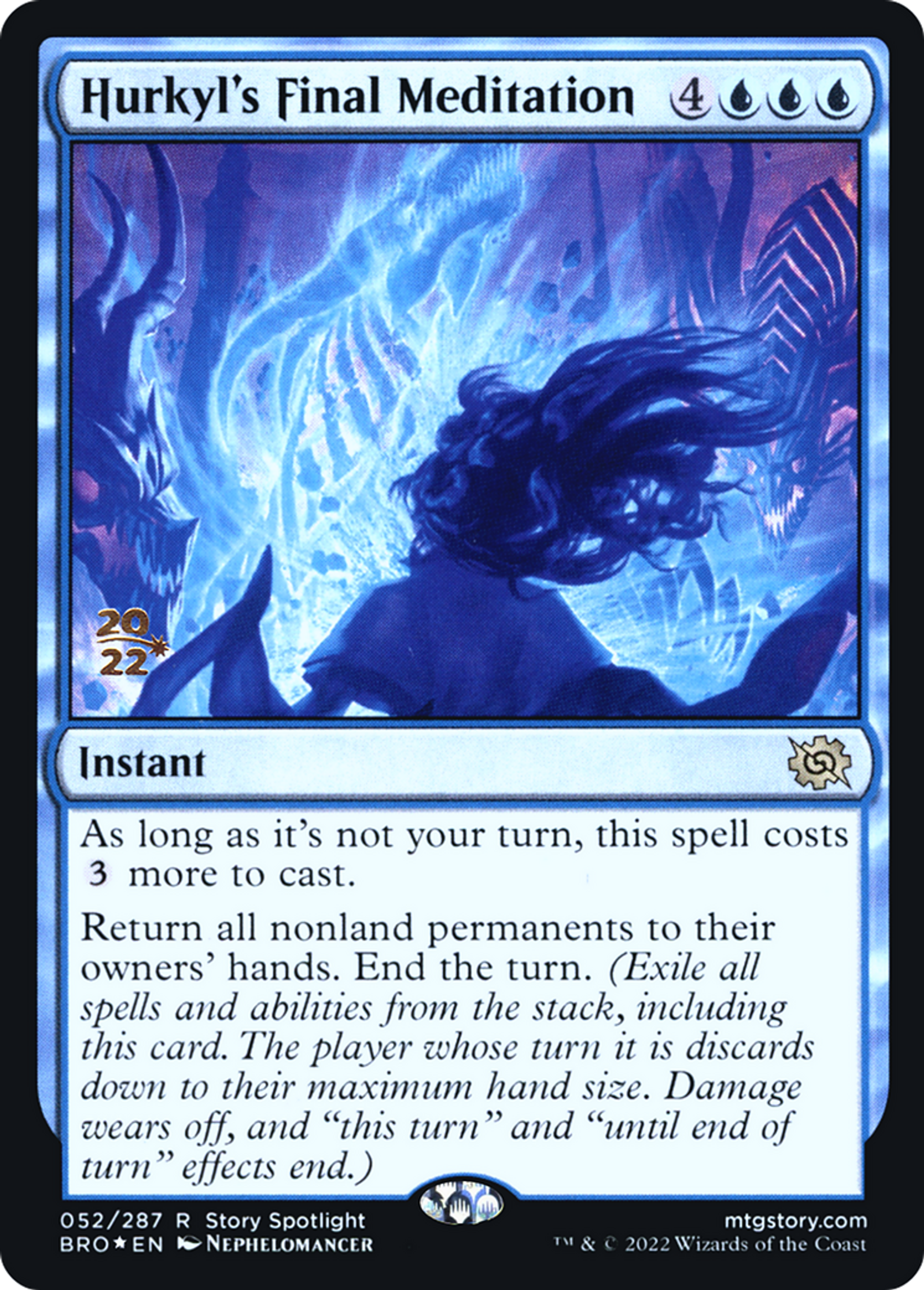 Méditation finale d'Hurkyl — The Brothers' War Promos — Magic: The Gathering