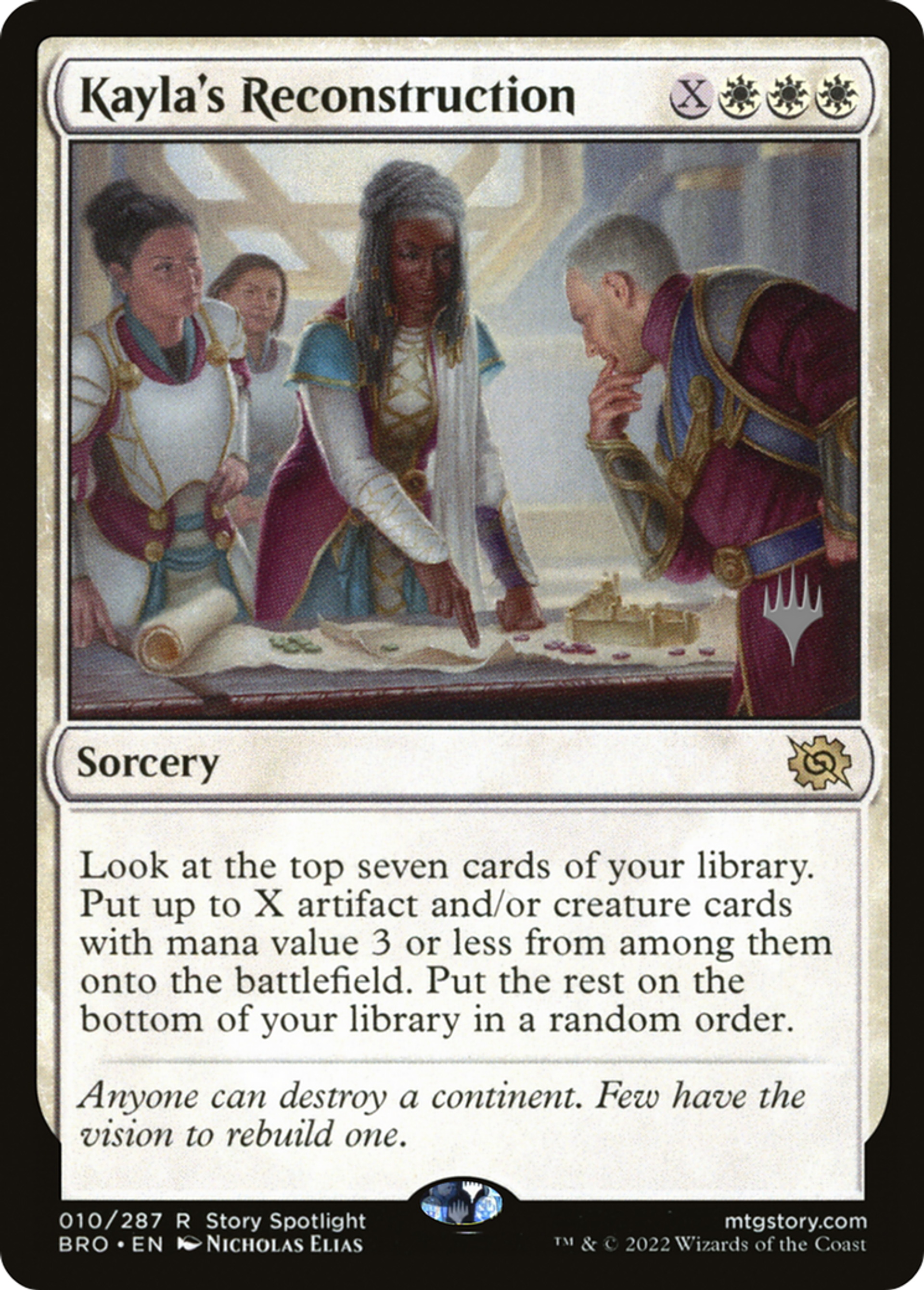Kayla's Reconstruction — The Brothers' War Promos — Magic: The Gathering