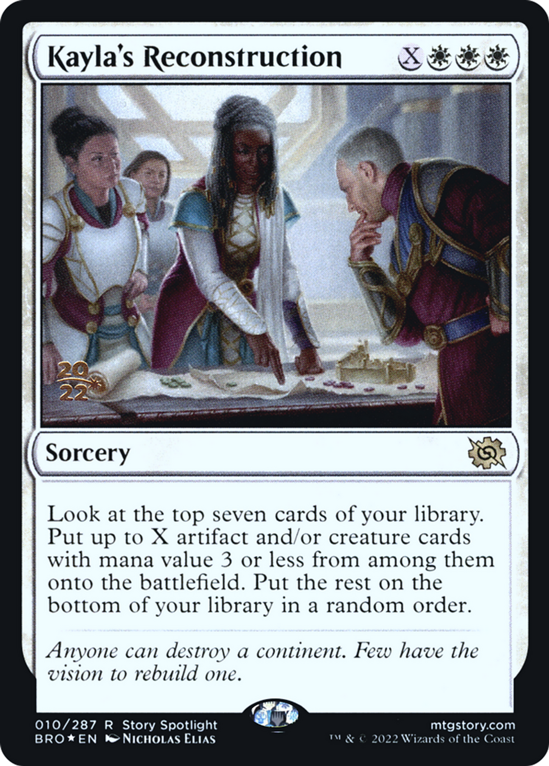 Kayla's Reconstruction — The Brothers' War Promos — Magic: The Gathering