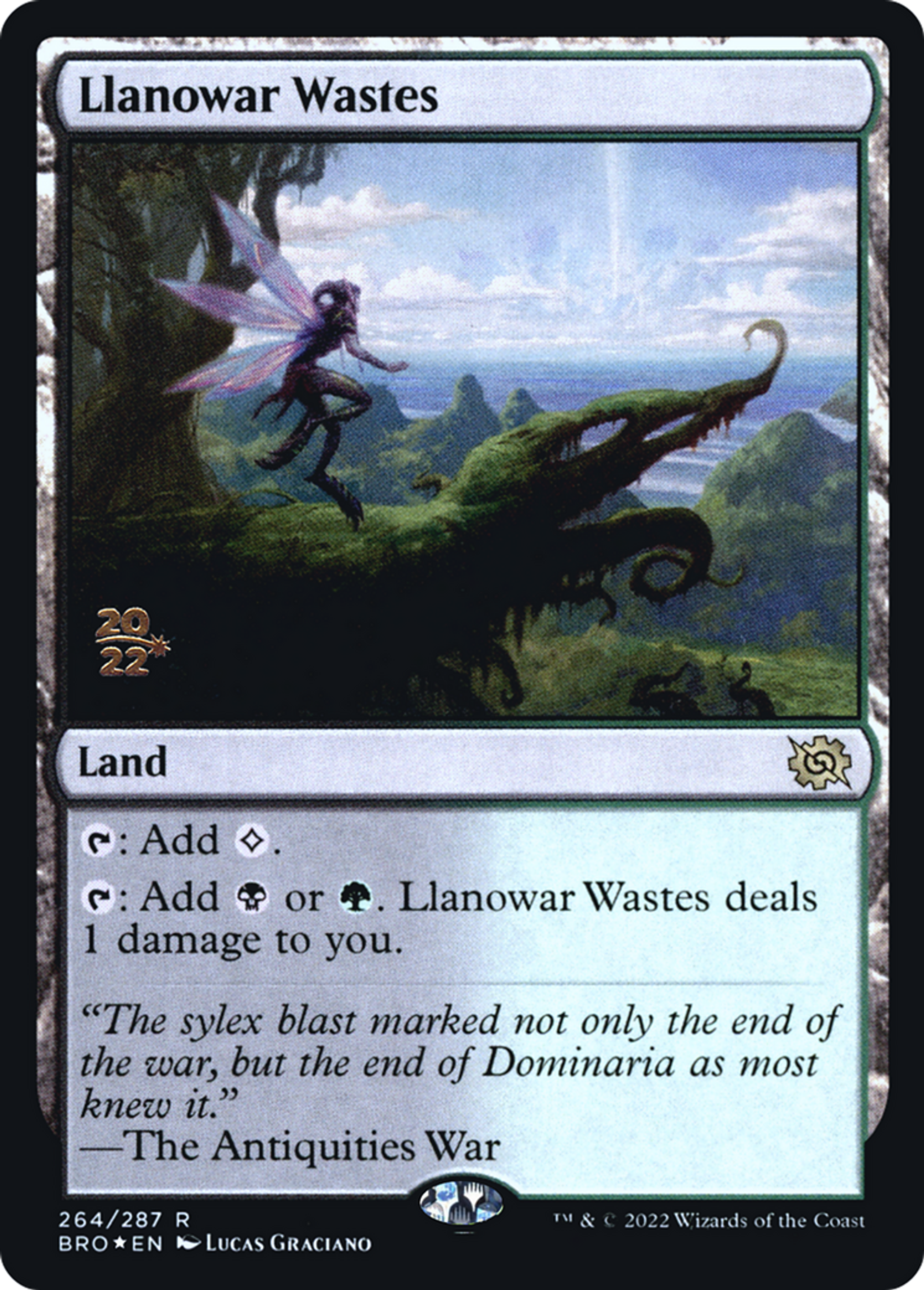 Llanowar Wastes — The Brothers' War Promos — Magic: The Gathering