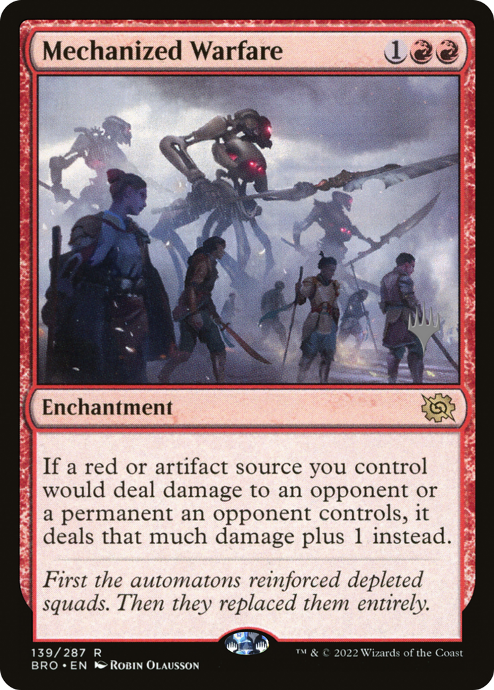 Mechanized Warfare — The Brothers' War Promos — Magic: The Gathering