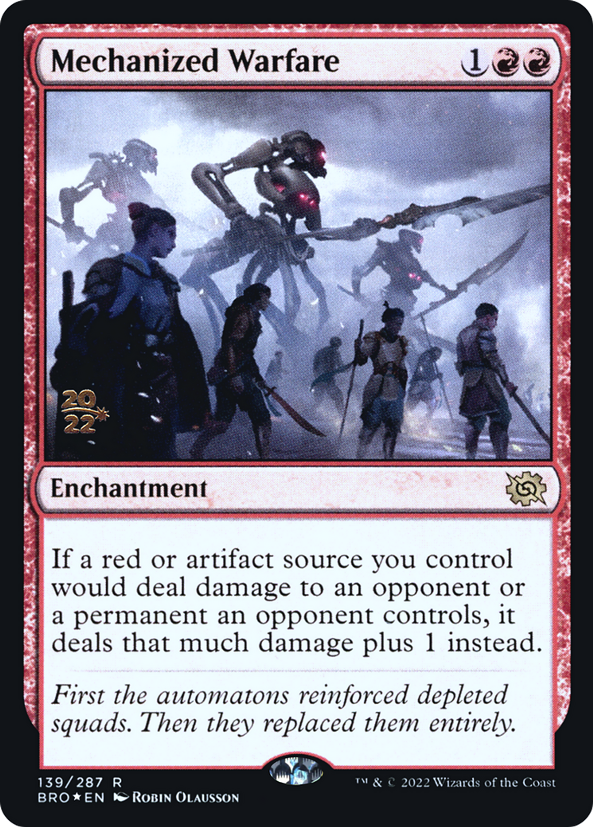 Mechanized Warfare — The Brothers' War Promos — Magic: The Gathering