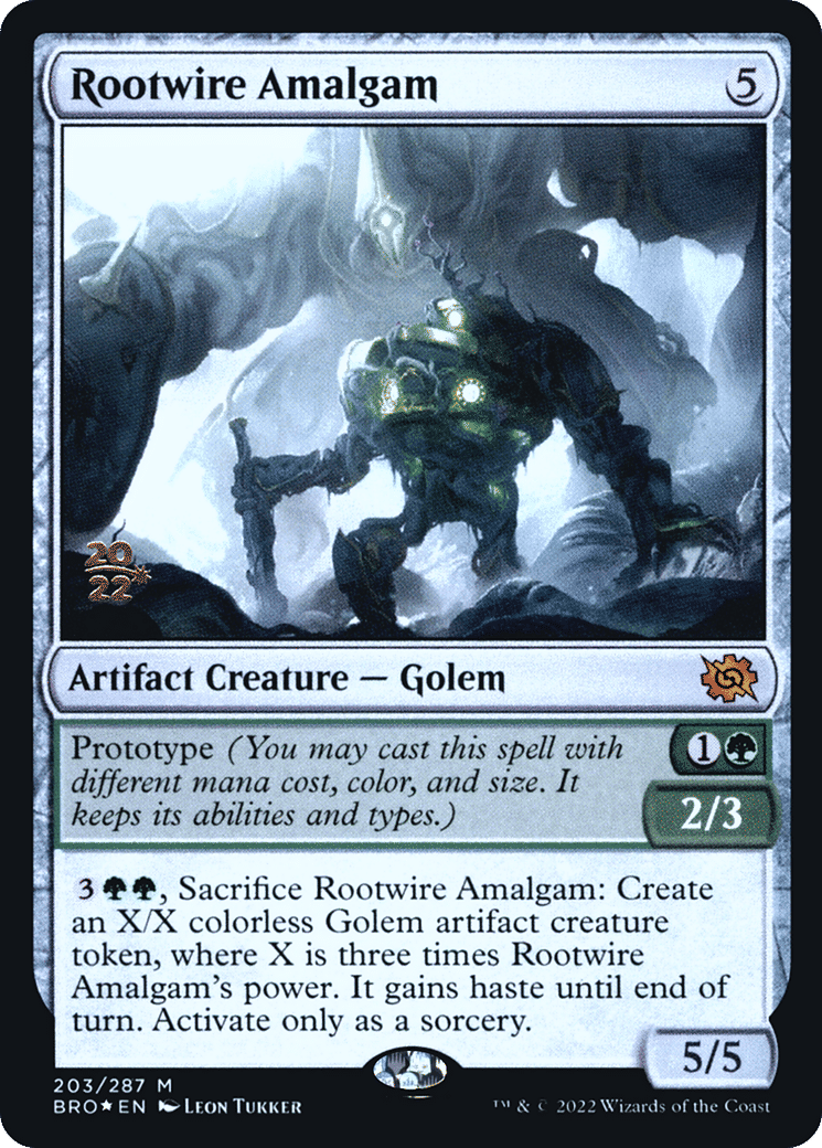 Rootwire Amalgam — The Brothers' War Promos — Magic: The Gathering
