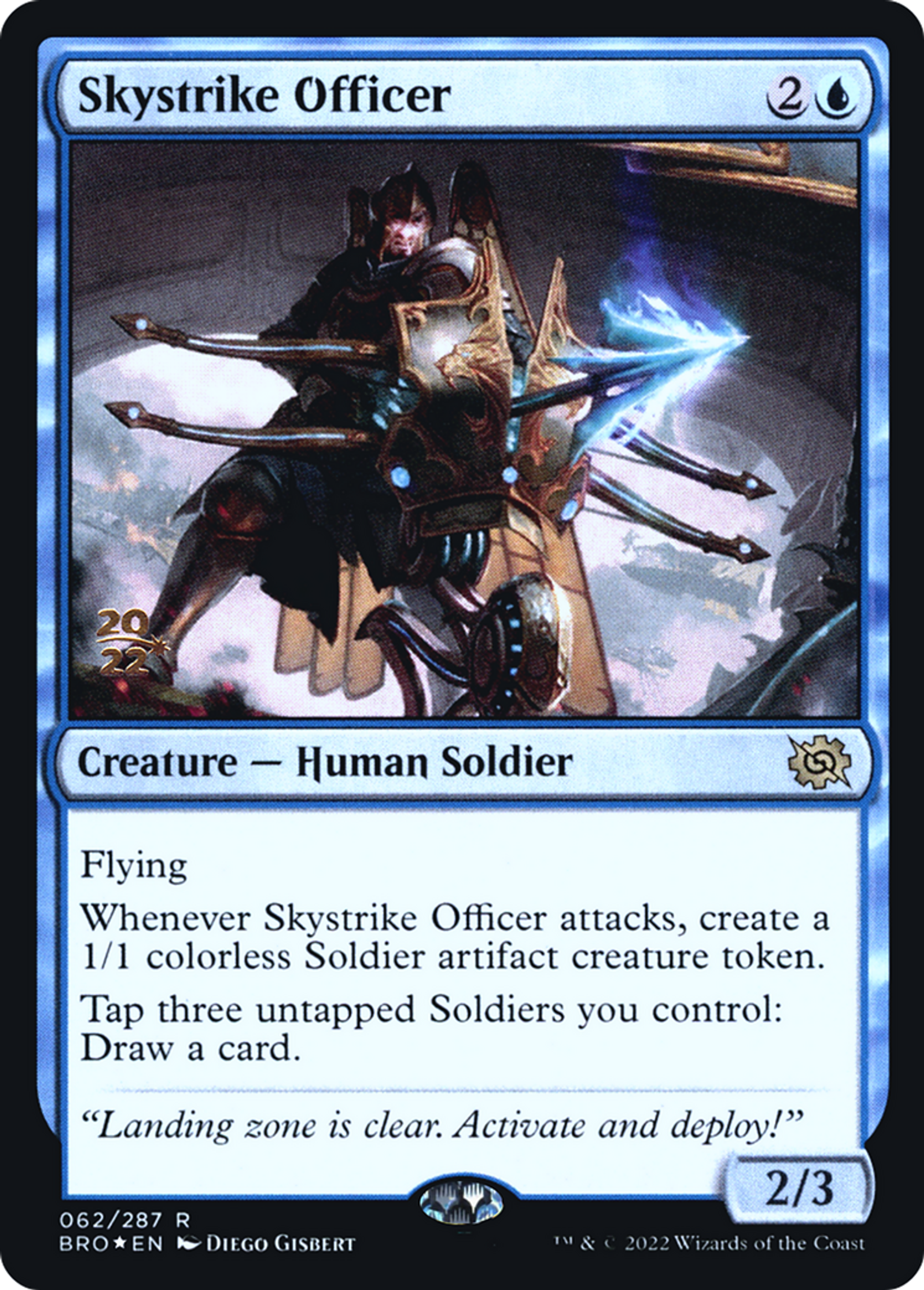 Officier frappeciel — The Brothers' War Promos — Magic: The Gathering