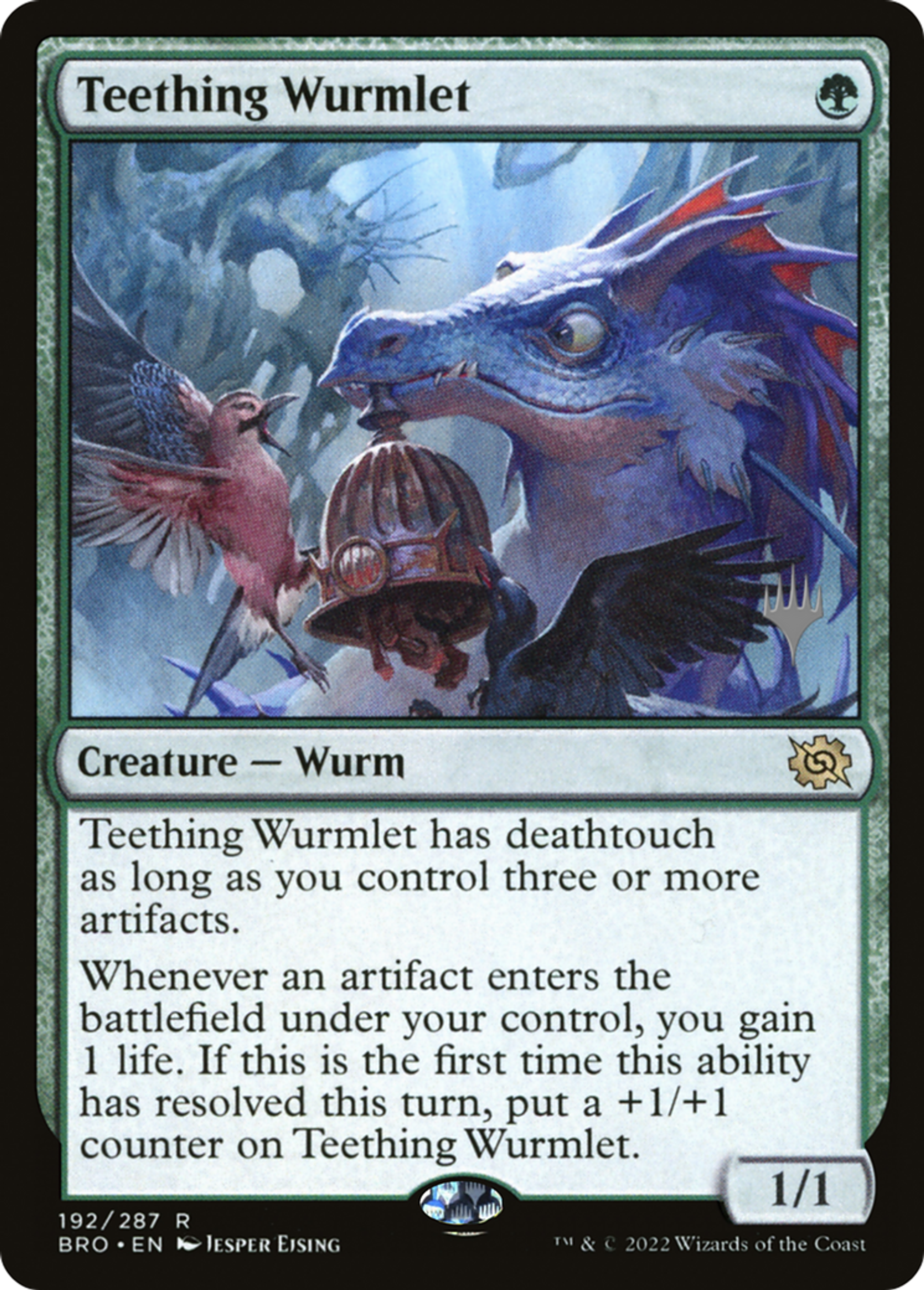 Teething Wurmlet — The Brothers' War Promos — Magic: The Gathering