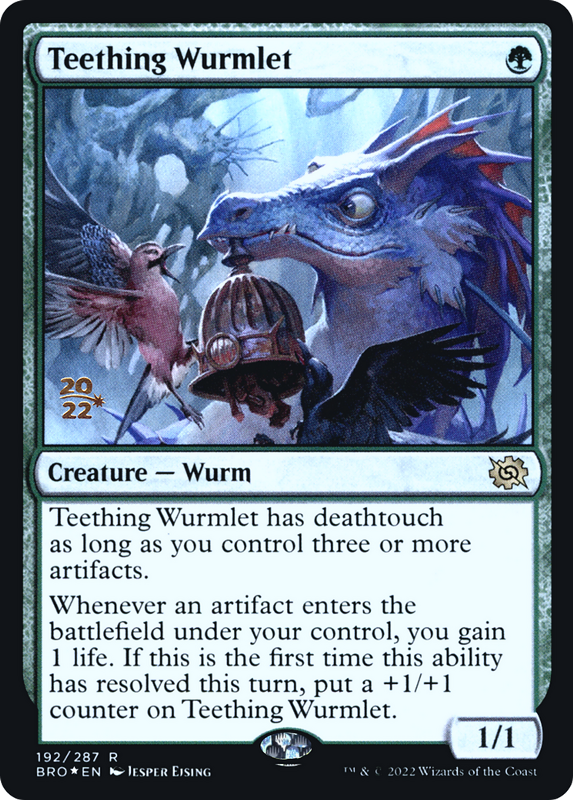 Teething Wurmlet — The Brothers' War Promos — Magic: The Gathering