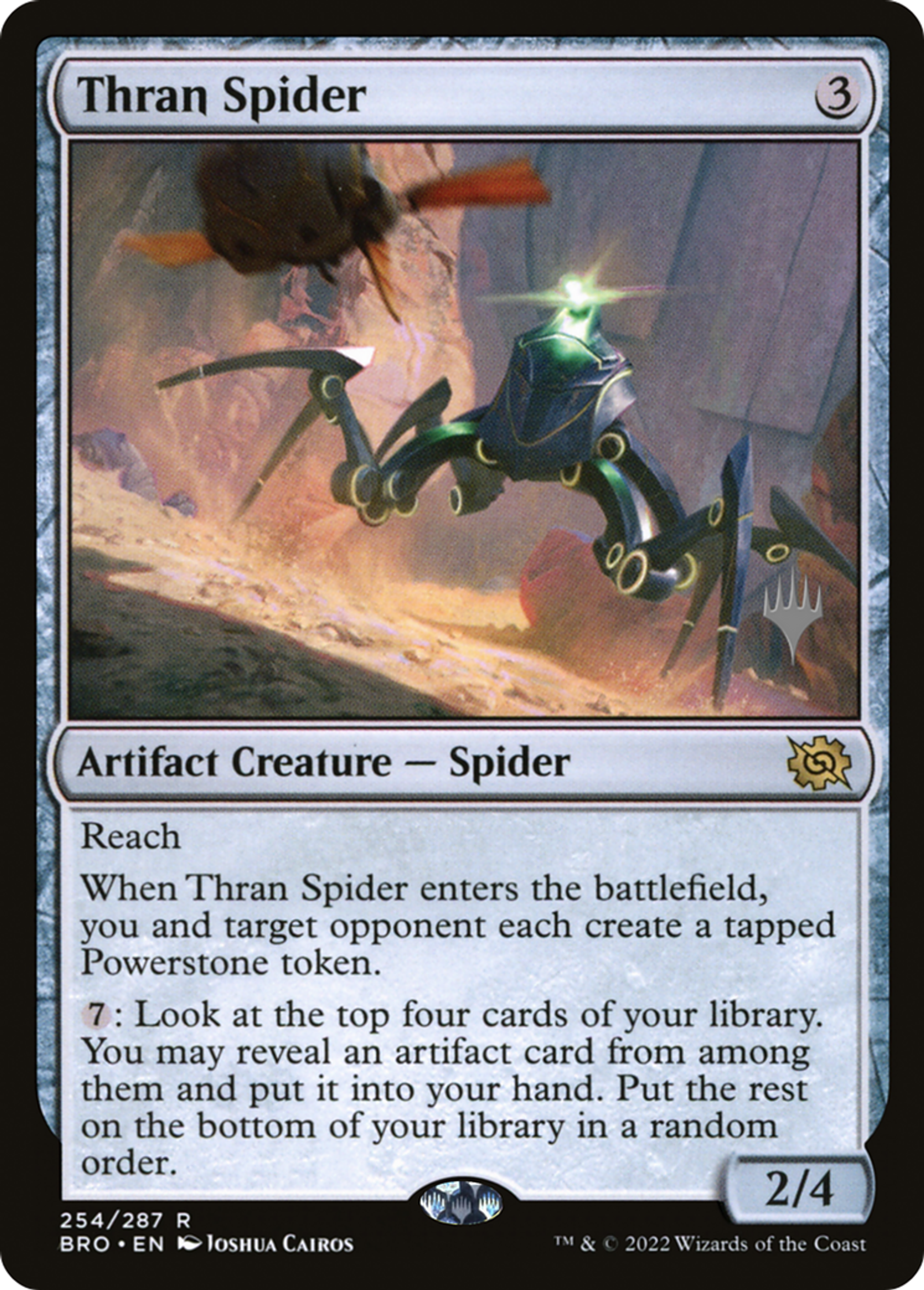 Thran Spider — The Brothers' War Promos — Magic: The Gathering