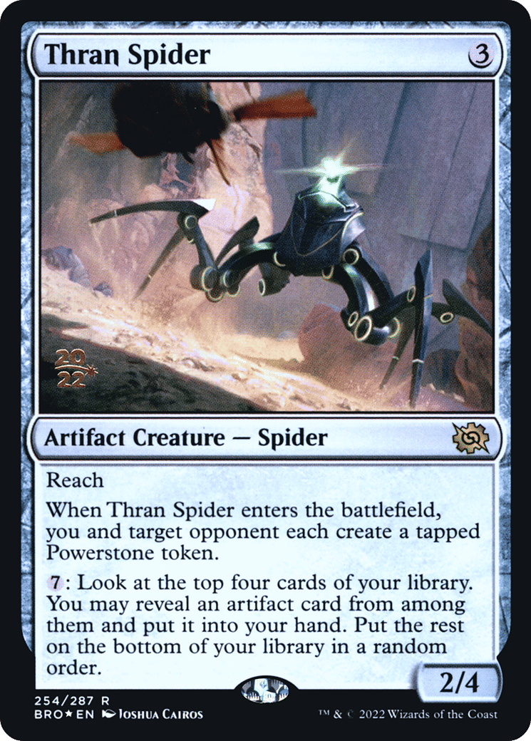 Thran Spider — The Brothers' War Promos — Magic: The Gathering