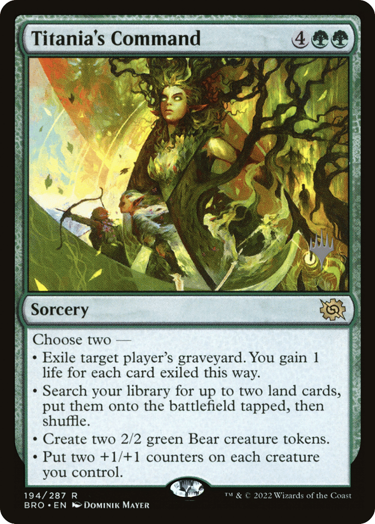 Titania's Command — The Brothers' War Promos — Magic: The Gathering