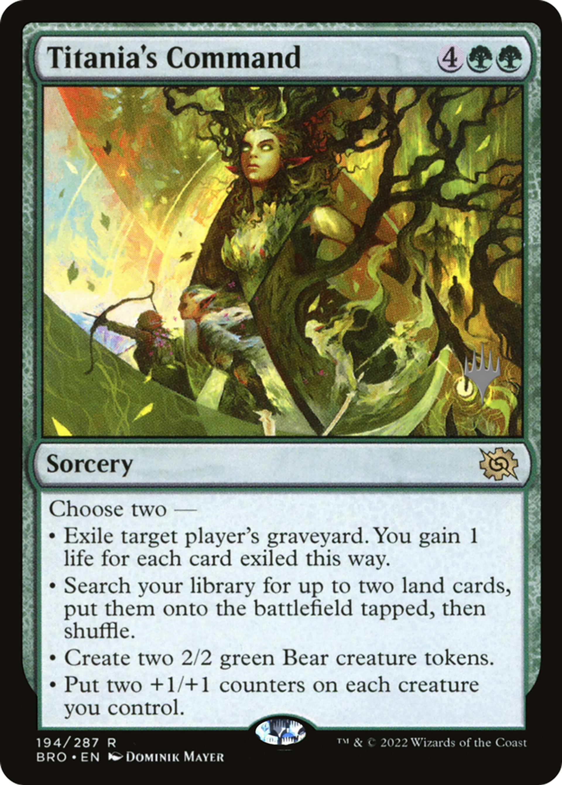 Titania's Command — The Brothers' War Promos — Magic: The Gathering