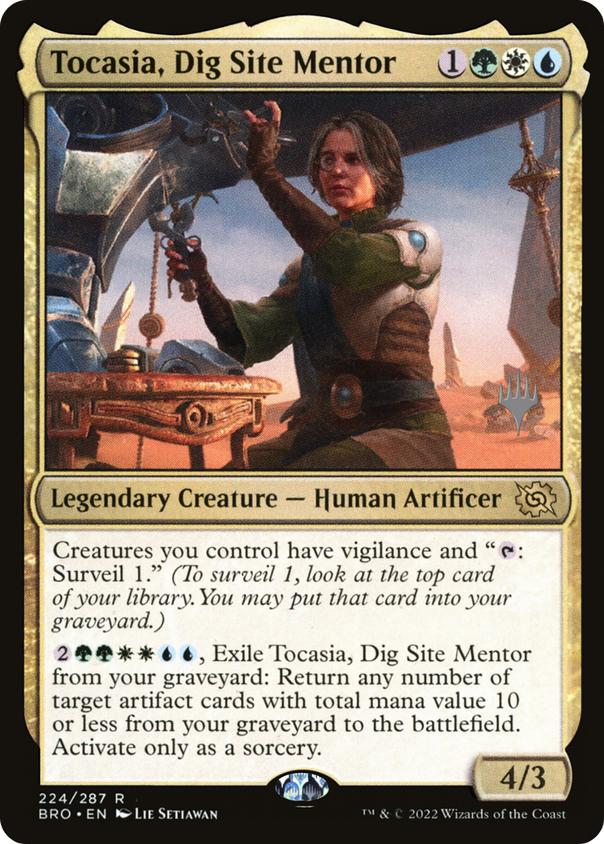 Tocasia, Dig Site Mentor — The Brothers' War Promos — Magic: The Gathering