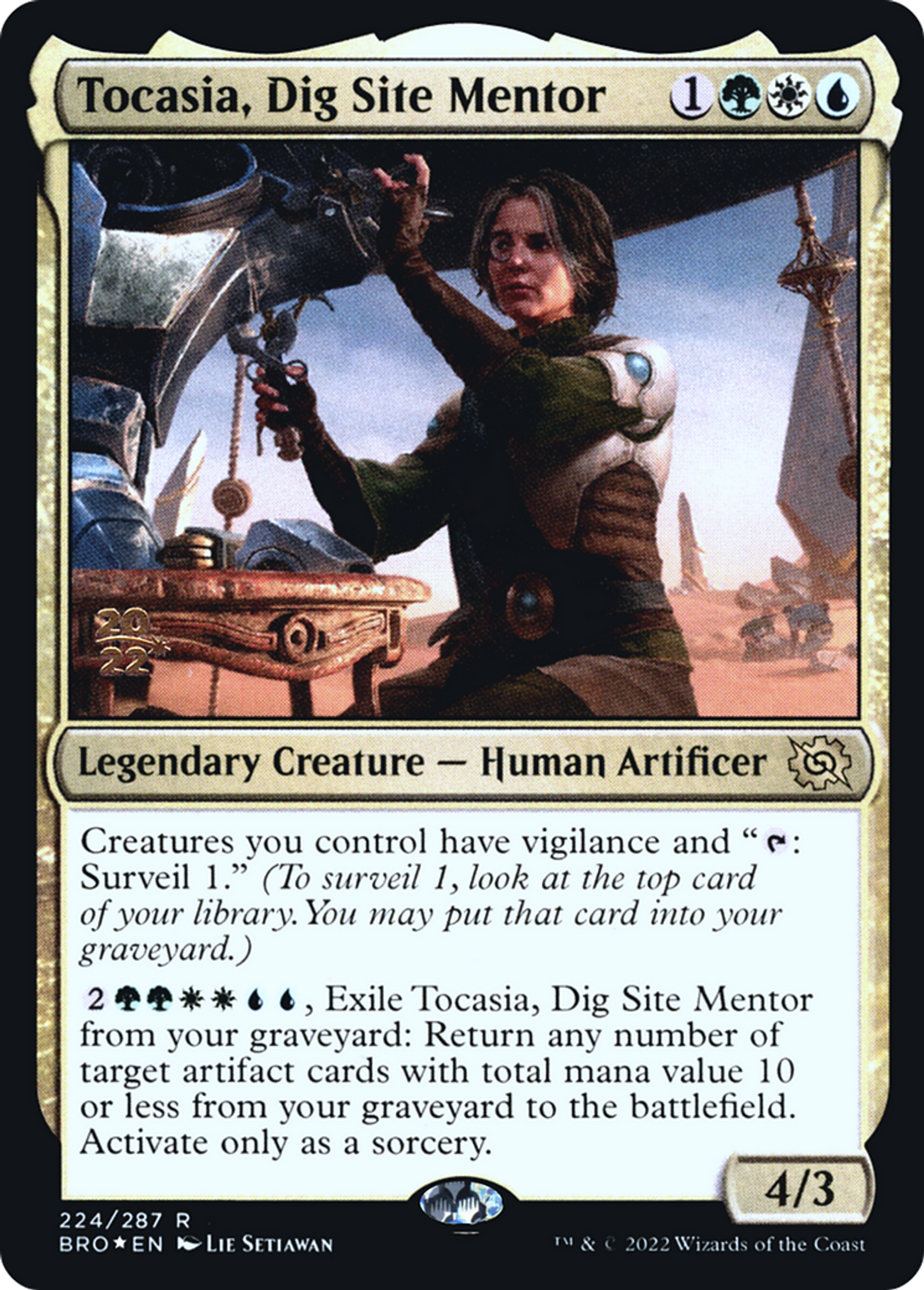 Tocasia, Dig Site Mentor — The Brothers' War Promos — Magic: The Gathering