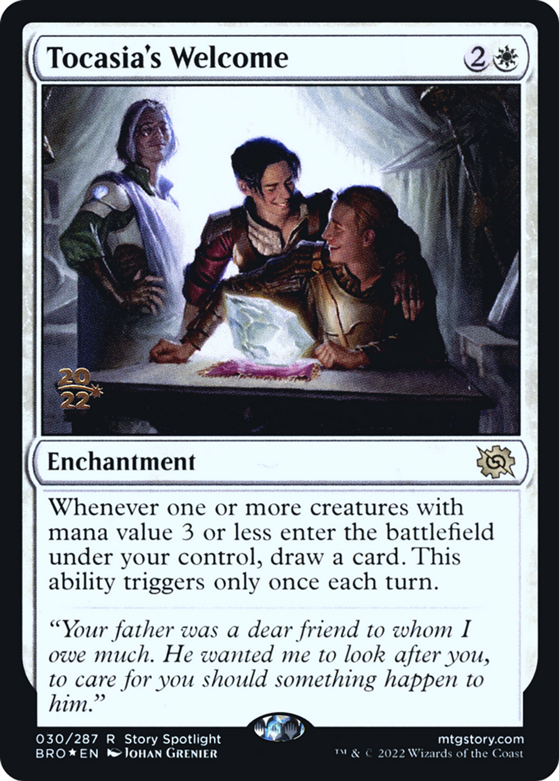 Tocasia's Welcome — The Brothers' War Promos — Magic: The Gathering