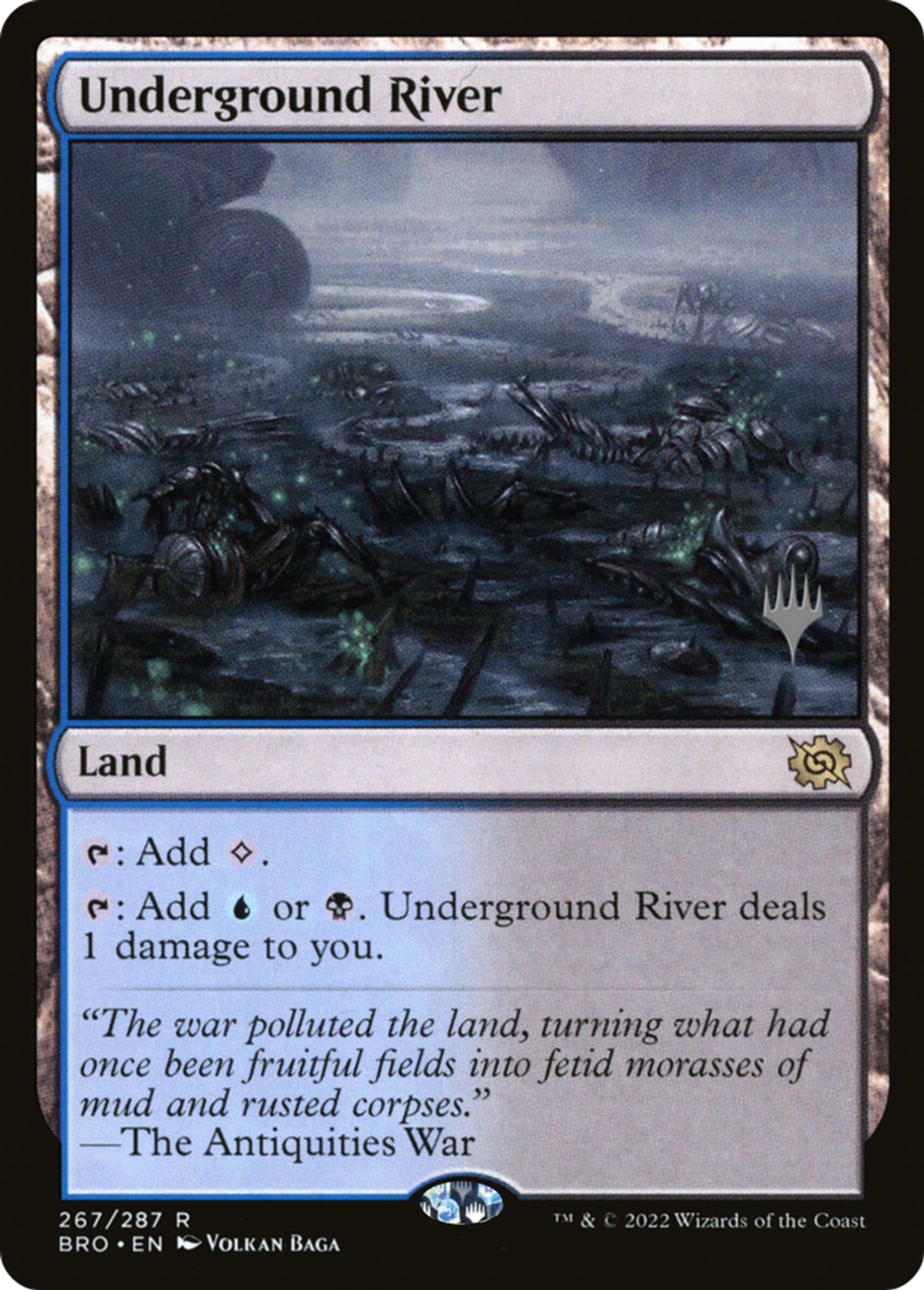 Underground River — The Brothers' War Promos — Magic: The Gathering