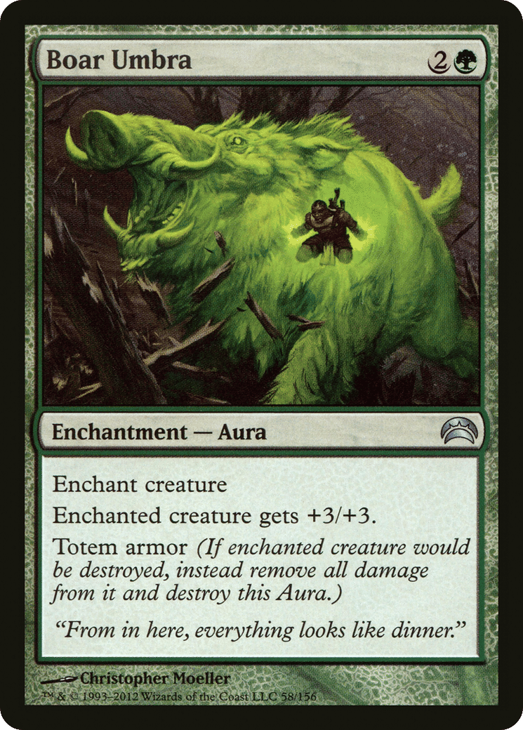 Boar Umbra — Planechase 2012 — Magic: The Gathering
