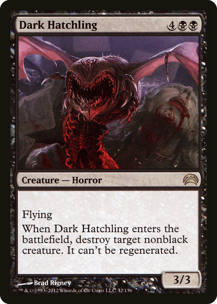 Dark Hatchling — Planechase 2012 — Magic: The Gathering