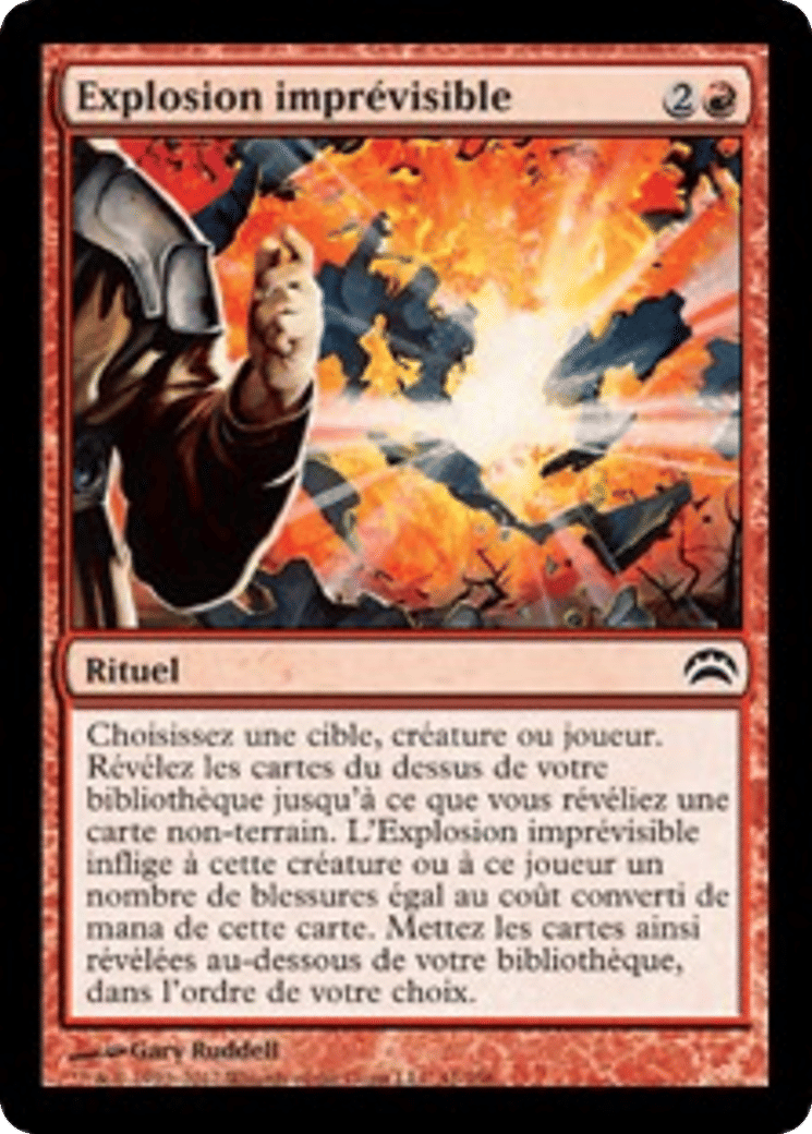 Explosion imprévisible — Planechase 2012 — Magic: The Gathering