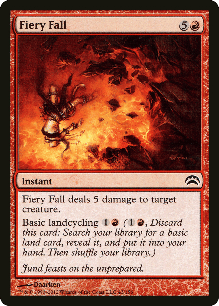 Fiery Fall — Planechase 2012 — Magic: The Gathering