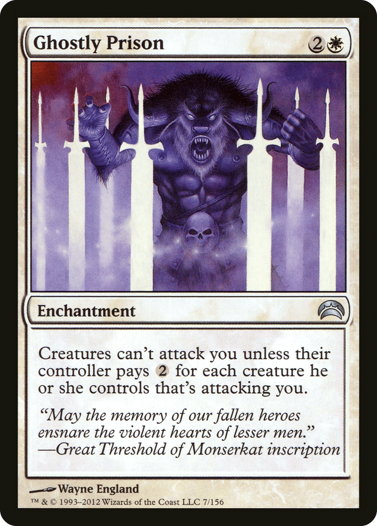 Ghostly Prison — Planechase 2012 — Magic: The Gathering