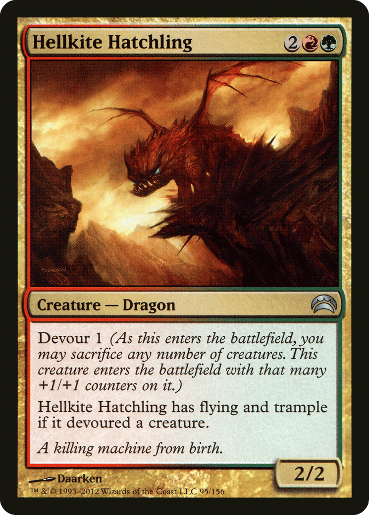 Hellkite Hatchling — Planechase 2012 — Magic: The Gathering