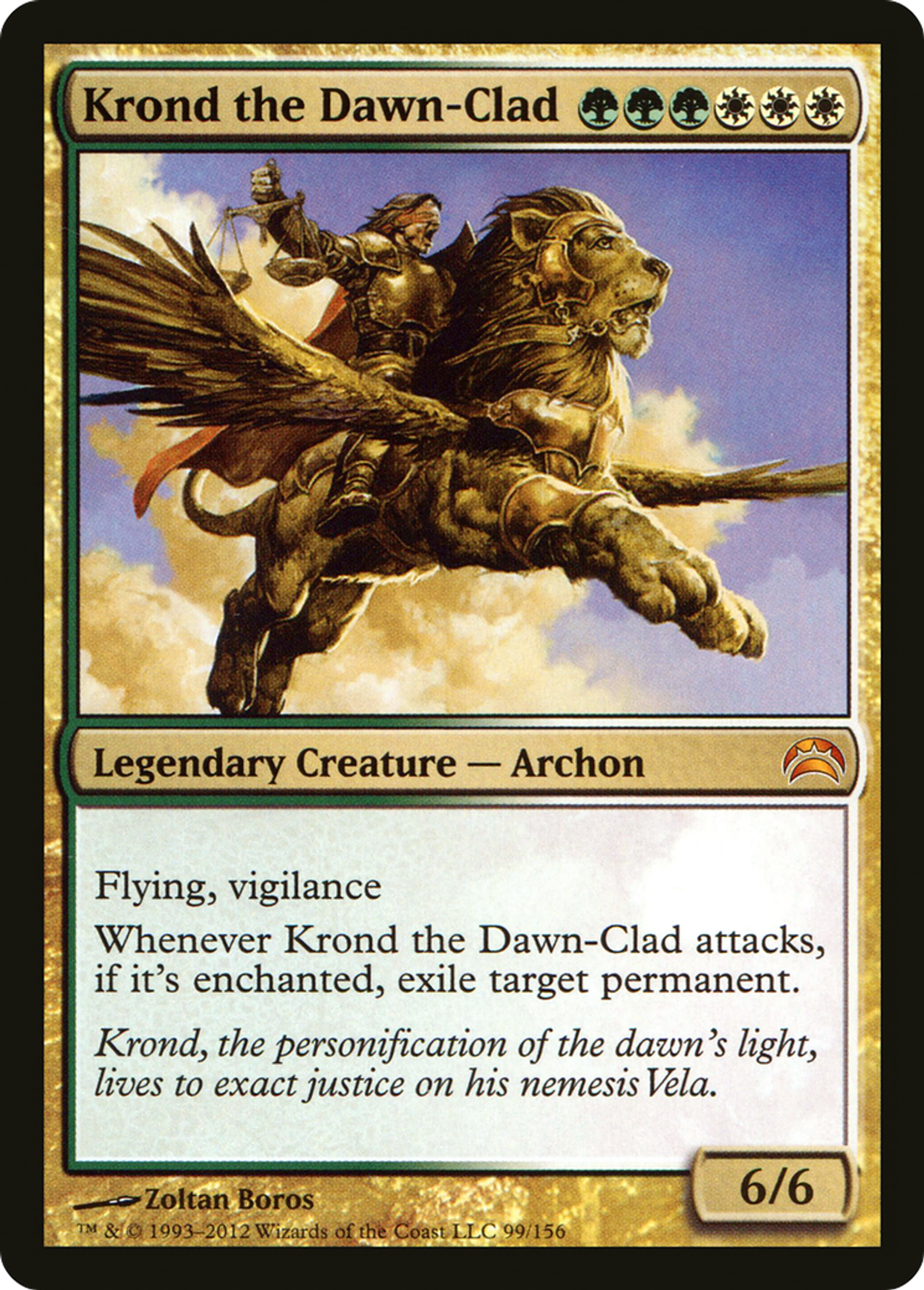 Krond à l'Habit d'aube — Planechase 2012 — Magic: The Gathering