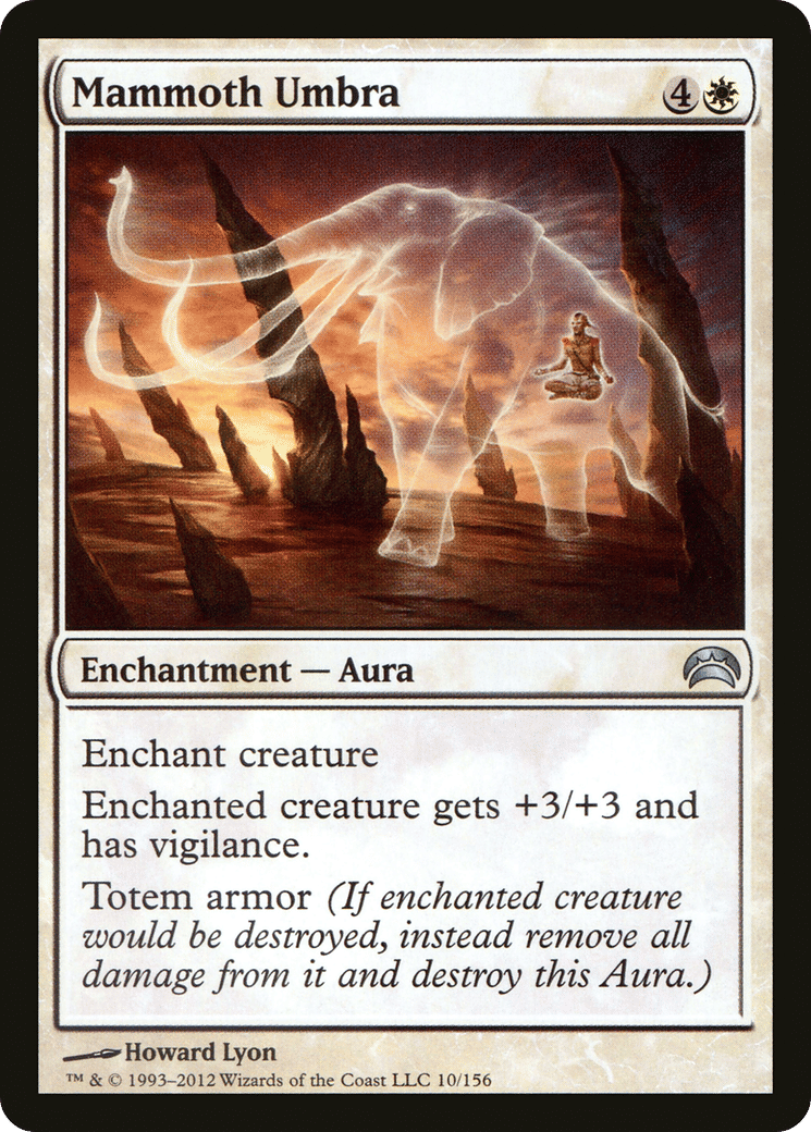 Mammoth Umbra — Planechase 2012 — Magic: The Gathering