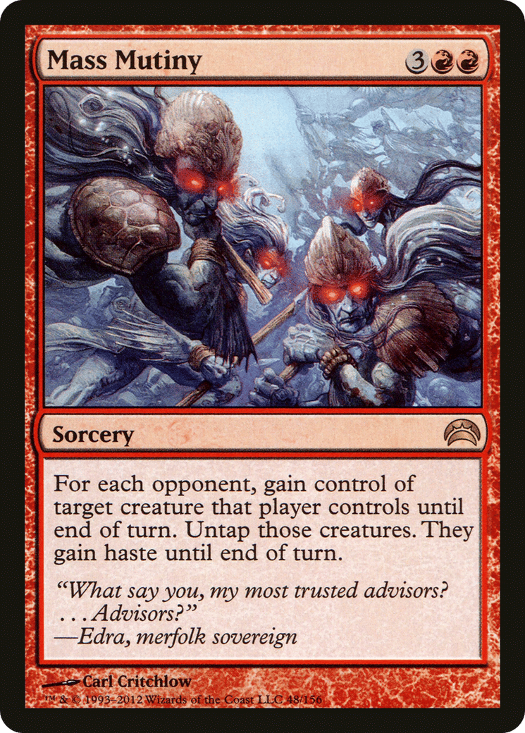 Mass Mutiny — Planechase 2012 — Magic: The Gathering